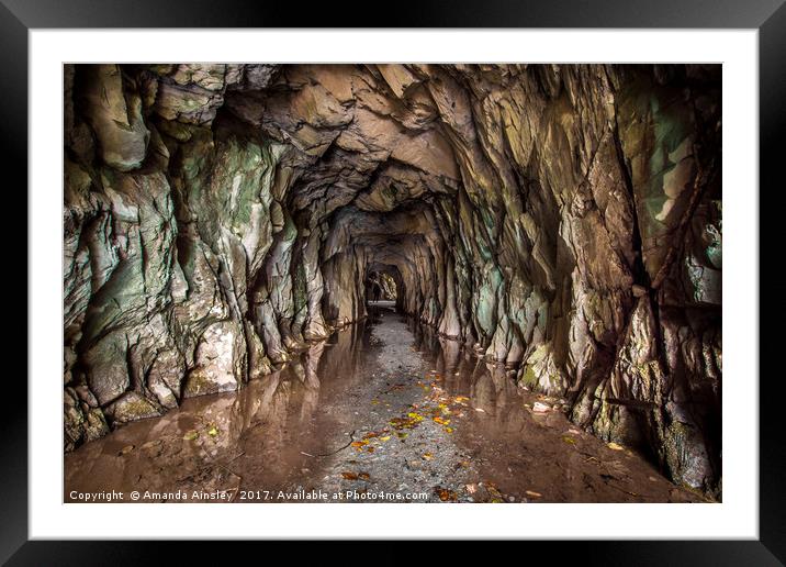 Cathedral Cavern  Framed Mounted Print by AMANDA AINSLEY