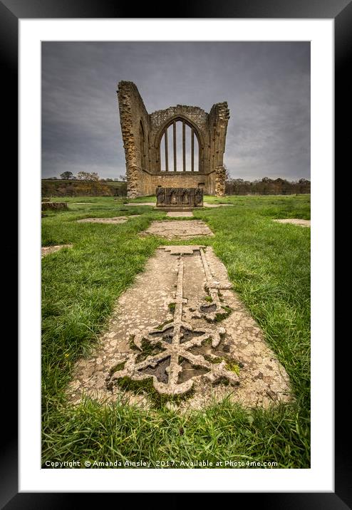 Egglestone Abbey Framed Mounted Print by AMANDA AINSLEY