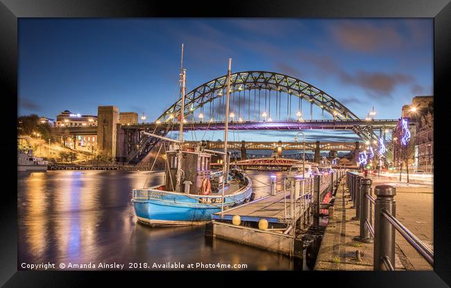 The Tyne Bridge at Newcastle Framed Print by AMANDA AINSLEY