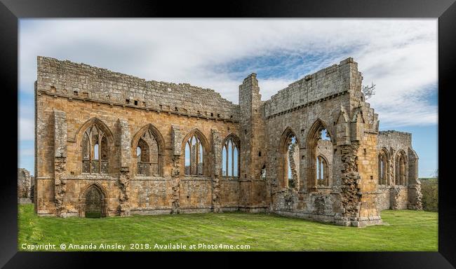Timeless Ruins of Egglestone Abbey Framed Print by AMANDA AINSLEY