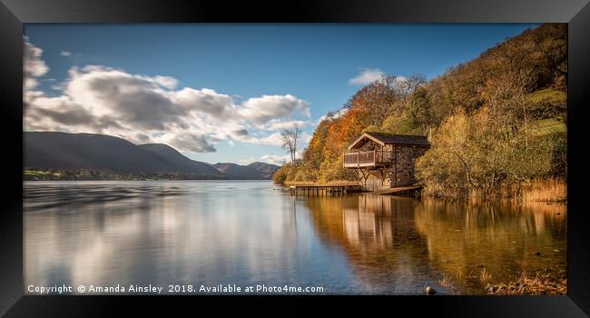 The Duke of Portland Boathouse Framed Print by AMANDA AINSLEY