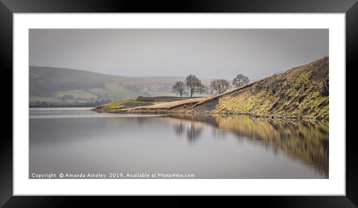Reflections of a Misty Morning Framed Mounted Print by AMANDA AINSLEY