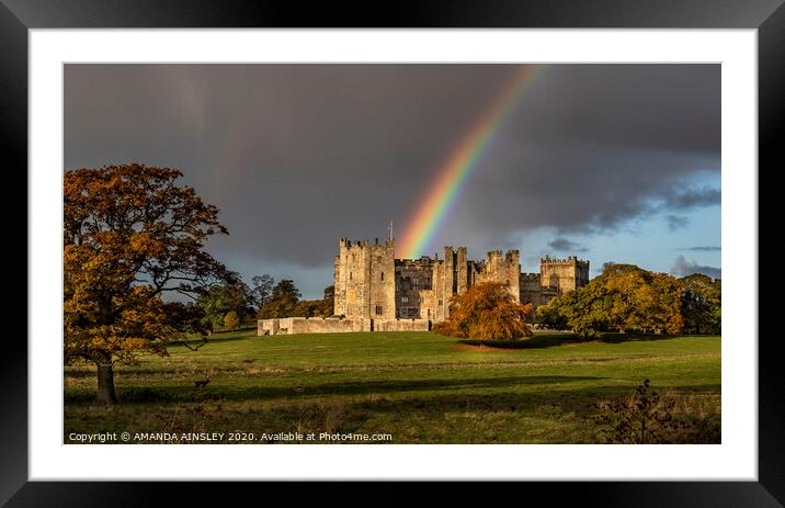 Radiant Raby Castle Framed Mounted Print by AMANDA AINSLEY