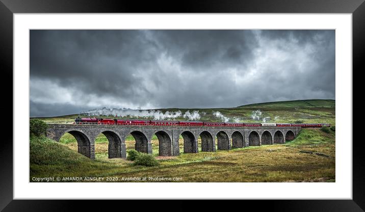 Majestic Dandry Mires Viaduct A Journey Through Na Framed Mounted Print by AMANDA AINSLEY
