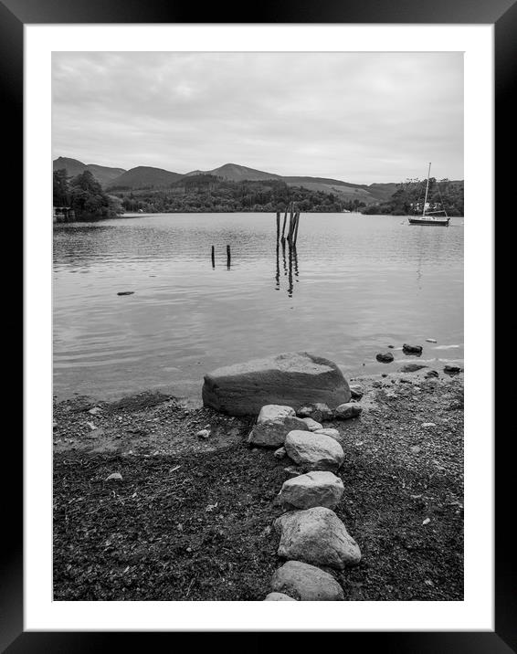 Derwentwater Keswick Framed Mounted Print by Charles Little