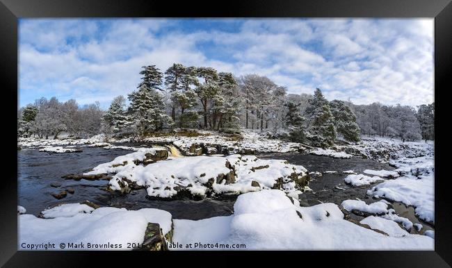 'Low Force, Winter' Framed Print by Mark Brownless