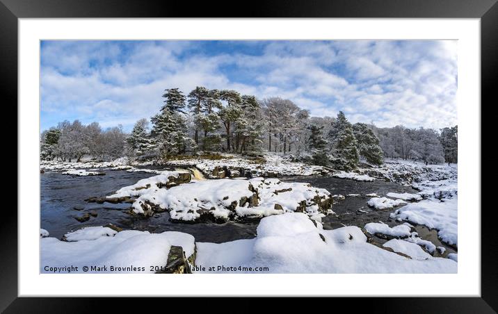 'Low Force, Winter' Framed Mounted Print by Mark Brownless