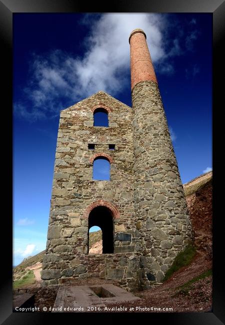 Tin Mine  Framed Print by david edwards