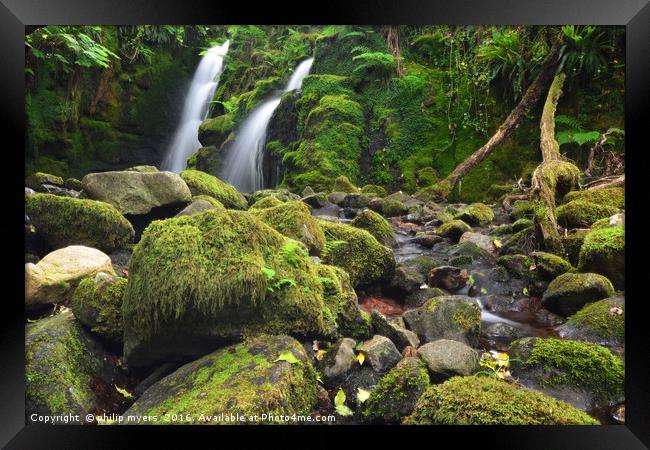      Venford Brook Dartmoor                        Framed Print by philip myers