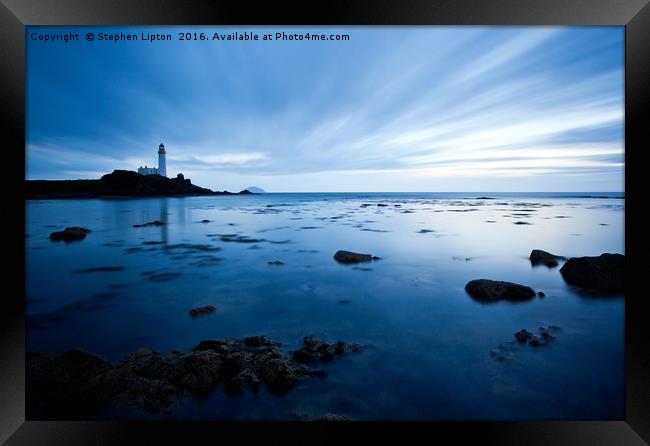 Blue Moods at Turnberry Framed Print by Stephen Lipton