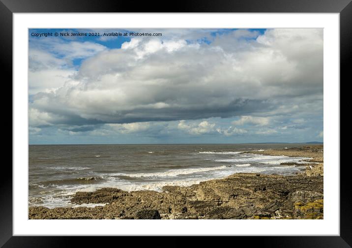 Seafront at Porthcawl on the South Wales Coast Framed Mounted Print by Nick Jenkins