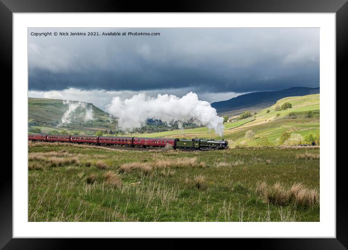 The Dalesman Steam Locomotive Yorkshire Dales  Framed Mounted Print by Nick Jenkins