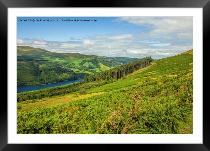 Talybont Valley Brecon Beacons Wales  Framed Mounted Print by Nick Jenkins