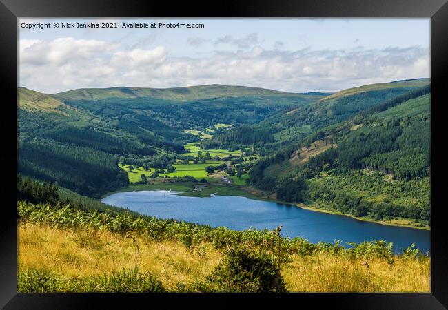 The Talybont Valley Brecon Beacons Summer Framed Print by Nick Jenkins
