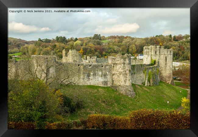 Chepstow Castle Bordering England and Wales Framed Print by Nick Jenkins