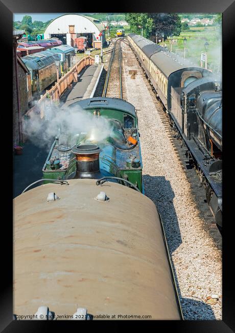 Williton Station and Locomotives West Somerset Framed Print by Nick Jenkins