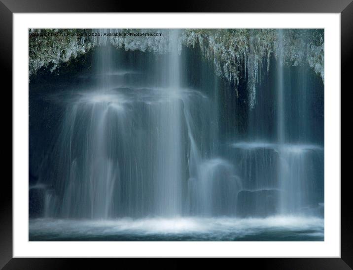 Close Up of Upper Ddwli Falls  Framed Mounted Print by Nick Jenkins