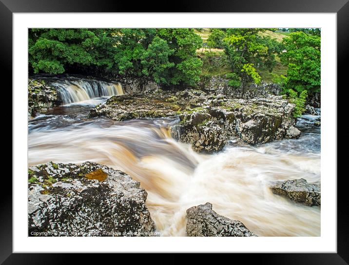 Linton Falls Grassington Yorkshire Dales Framed Mounted Print by Nick Jenkins