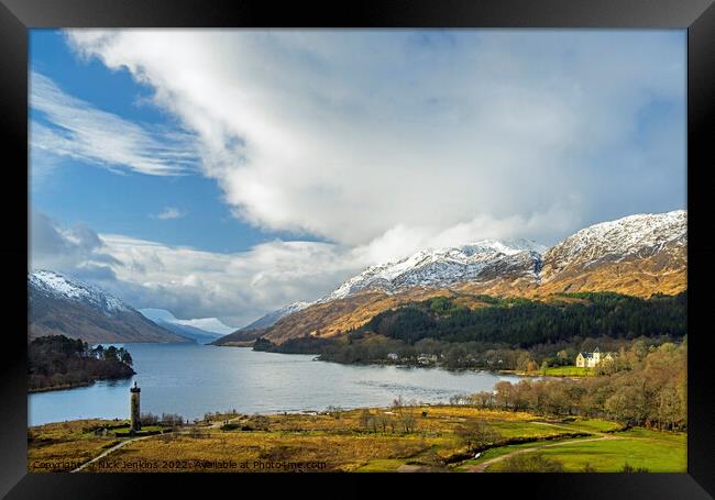 Loch Shiel in the Scottish Highlands Framed Print by Nick Jenkins