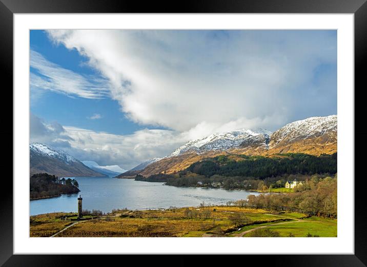 Loch Shiel in the Scottish Highlands Framed Mounted Print by Nick Jenkins