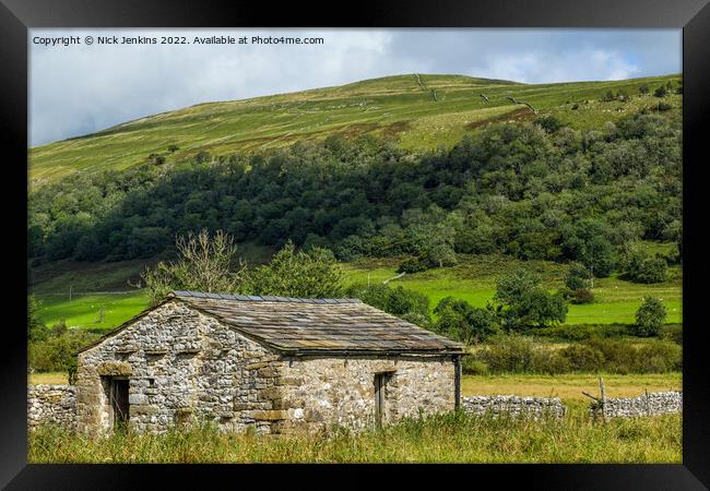 Yorkshire Dales Barn Wharfedale Framed Print by Nick Jenkins