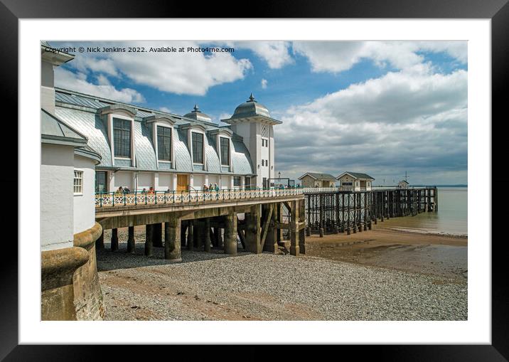 Penarth Pier in the Sun  Framed Mounted Print by Nick Jenkins
