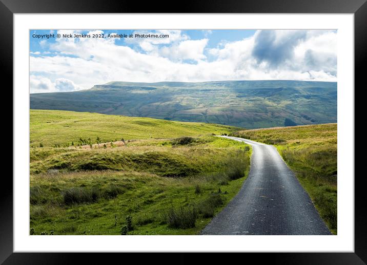 Mallerstang Edge from Tommy Road Cumbria Framed Mounted Print by Nick Jenkins