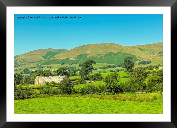 Winder and Crook Howgill Fells Cumbria Framed Mounted Print by Nick Jenkins