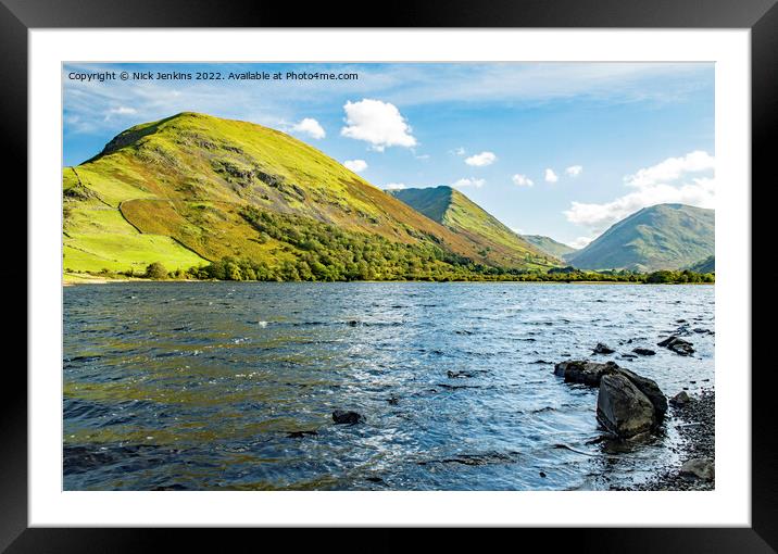 Brotherswater below the Kirkstone Pass   Framed Mounted Print by Nick Jenkins