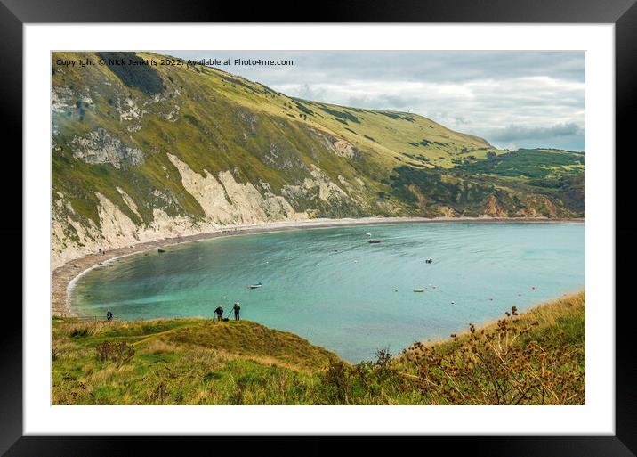 Lulworth Cove on the Dorset Coast  Framed Mounted Print by Nick Jenkins