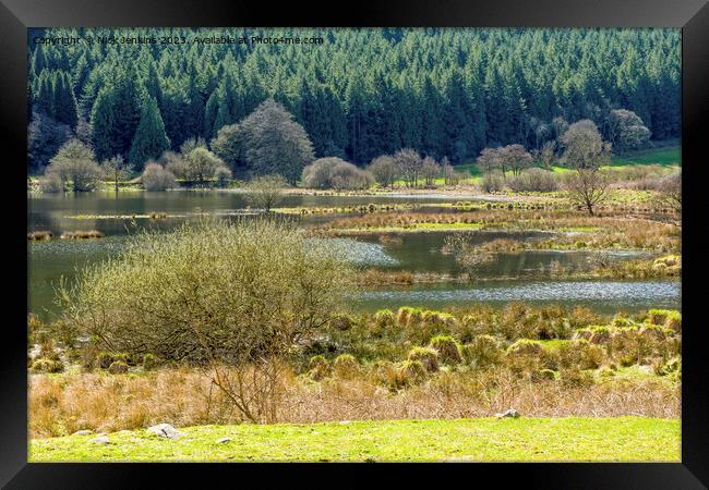 Upper End of the Talybont Reservoir Brecon Beacons Framed Print by Nick Jenkins