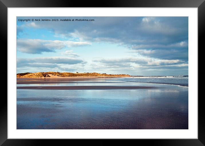 Embleton Bay Northumberland Coast Framed Mounted Print by Nick Jenkins