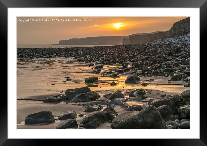 Colhugh Beach Llantwit Major Glamorgan Coast  Framed Mounted Print by Nick Jenkins
