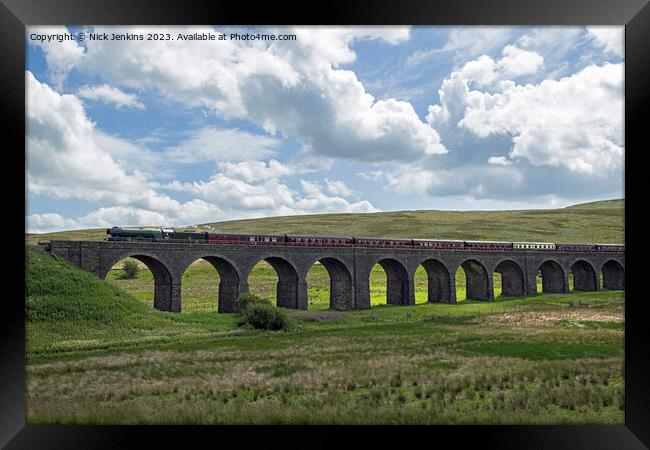 The Flying Scotsman from Settle to Carlisle  Framed Print by Nick Jenkins