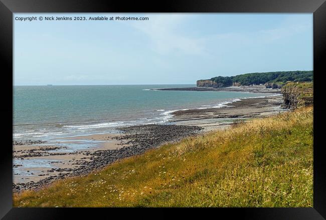 The View across the Glamorgan Heritage Coast  Framed Print by Nick Jenkins