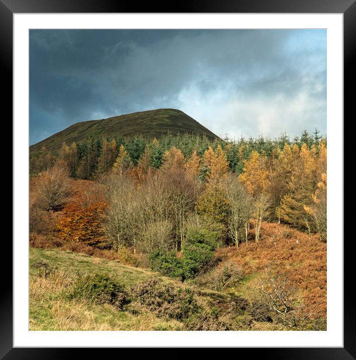 Autumn in the Central Brecon Beacons at Torpantau  Framed Mounted Print by Nick Jenkins