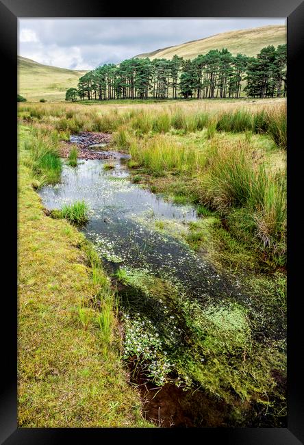 Upper Neuadd Landscape in the Brecon Beacons  Framed Print by Nick Jenkins