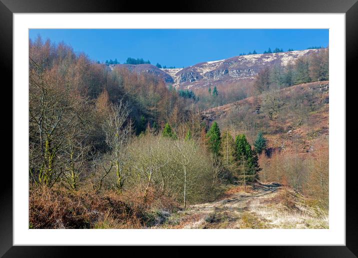 The Rocky Hills above Blaenrhondda Village Wales Framed Mounted Print by Nick Jenkins