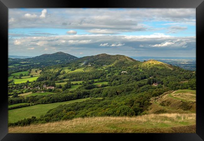 The Malvern Hills Early Autumn Worcestershire Framed Print by Nick Jenkins