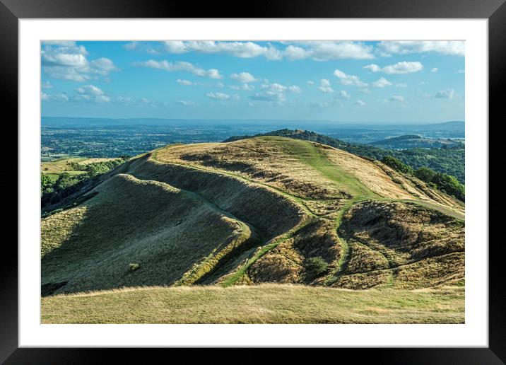 British Camp on the Malvern Hills Herefordshire  Framed Mounted Print by Nick Jenkins