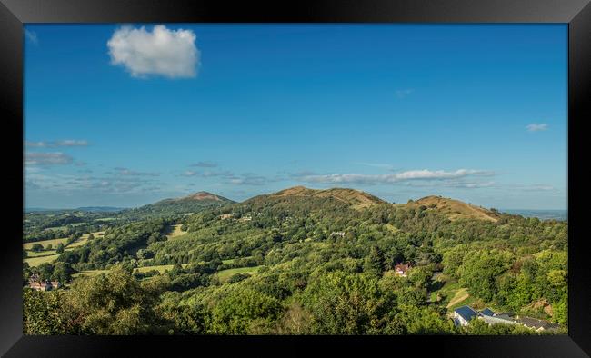The Malvern Hills Early Autumn Worcestershire Framed Print by Nick Jenkins