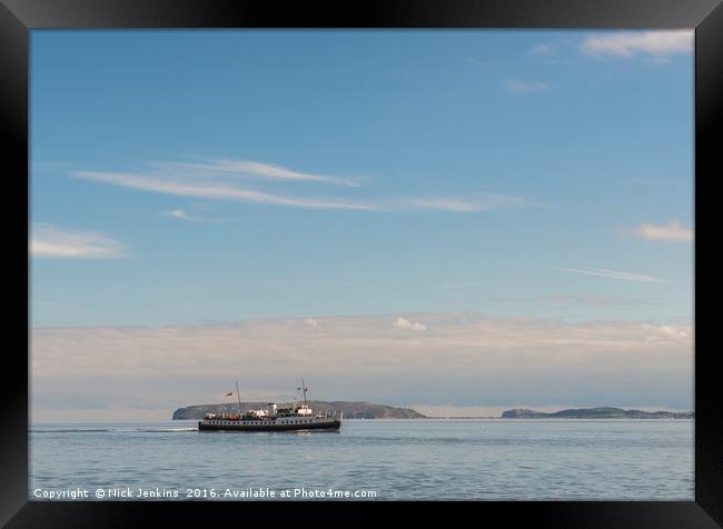 The Balmoral off Anglesey at Beaumaris Framed Print by Nick Jenkins