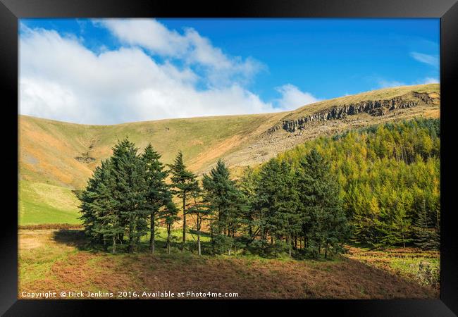 The Garw Valley south Wales Framed Print by Nick Jenkins