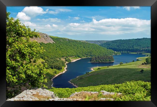 Penygarreg Reservoir Elan Valley Powys Wales Framed Print by Nick Jenkins