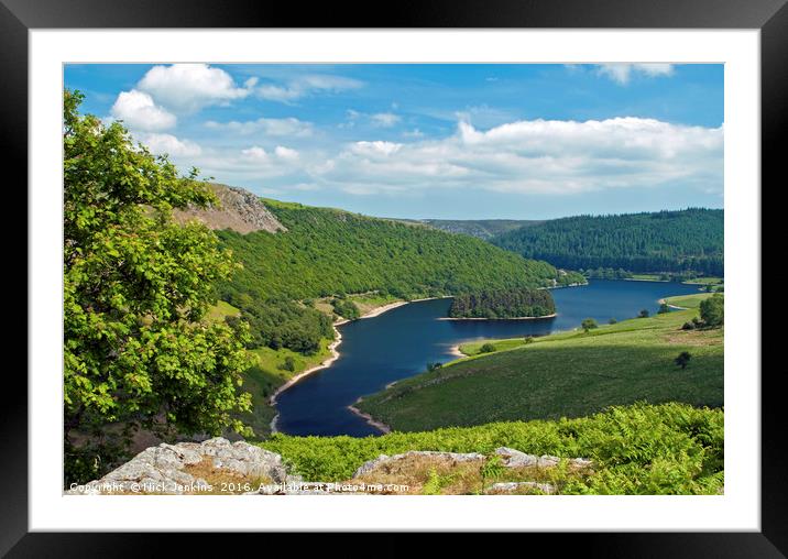 Penygarreg Reservoir Elan Valley Powys Wales Framed Mounted Print by Nick Jenkins