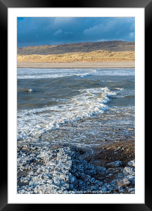 The Ogmore River Estuary Glamorgan Heritage Coast  Framed Mounted Print by Nick Jenkins