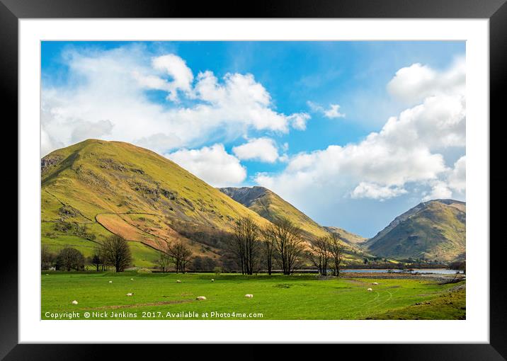 Hartsop Dodd Lake District National Park Framed Mounted Print by Nick Jenkins