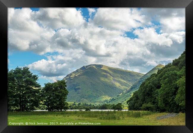 High Hartsop Dodd Lake District in Summer Framed Print by Nick Jenkins