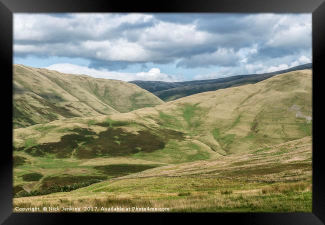 The Howgill Fells Cumbria North of England Framed Print by Nick Jenkins