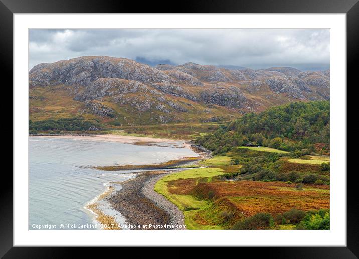 Gruinard Bay North West Scotland Highlands  Framed Mounted Print by Nick Jenkins